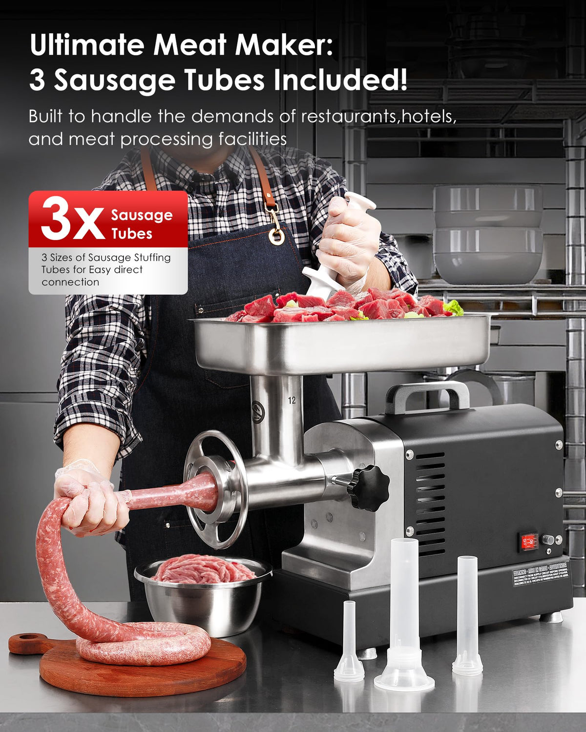 Commercial Electric Meat Grinder Machine Heavy Duty