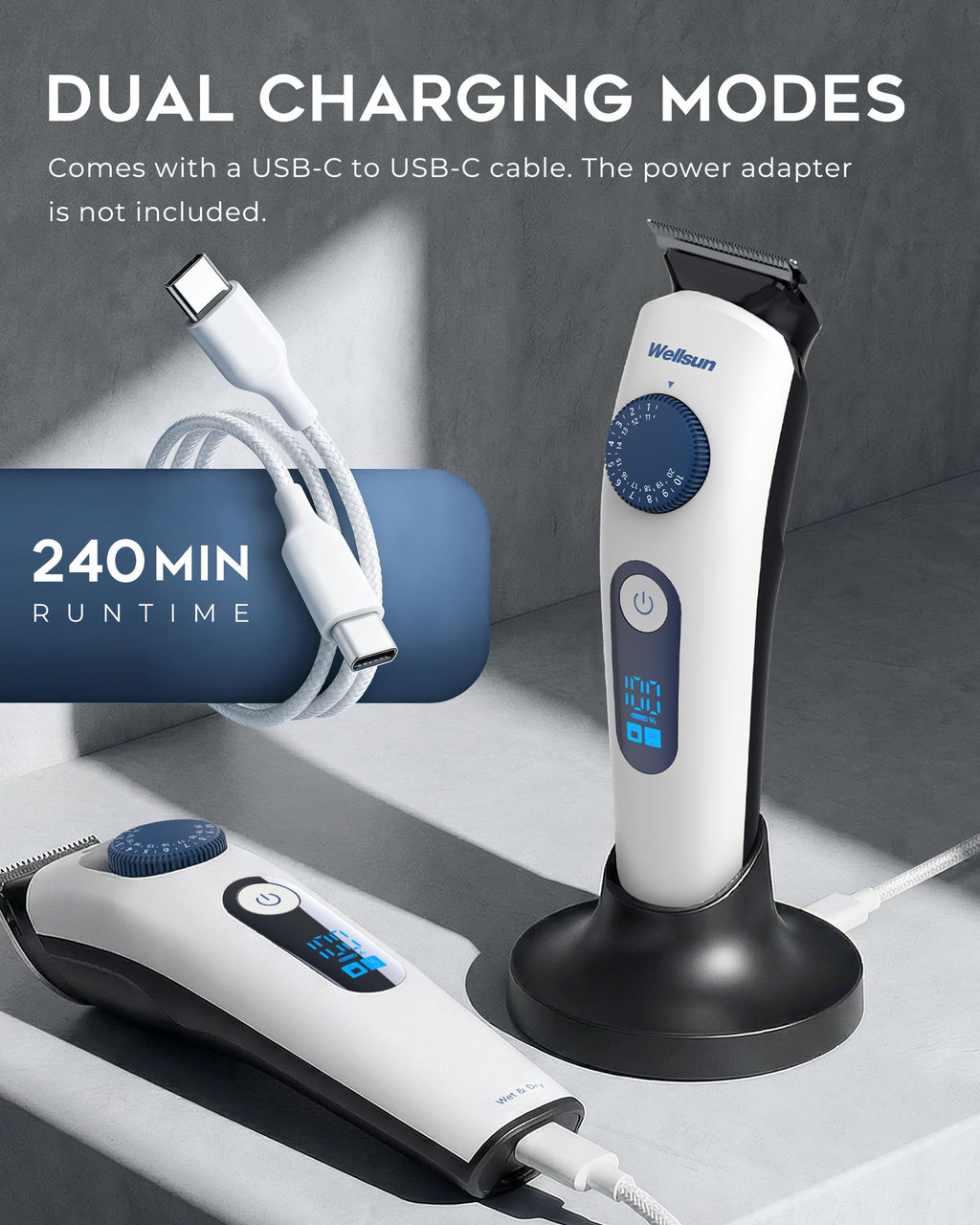 Luma Apex Beard Trimmer for Men, All-in-One Grooming Kit with Precision Dial, 40 Length Adjustable Settings for