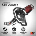 K&N Cold Air Intake System: High-Flow Air Filter, 69-1013TS