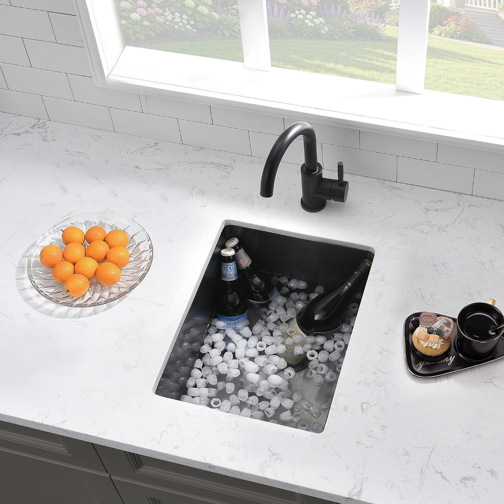 12x16 Bar Sink Undermount rv Kitchen Sink black Stainless Steel