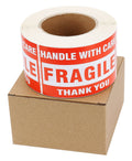 8 Rolls 3'' x 5'' Fragile - Handle with Care - Thank You Shipping Labels Stickers (500 Labels/Roll)