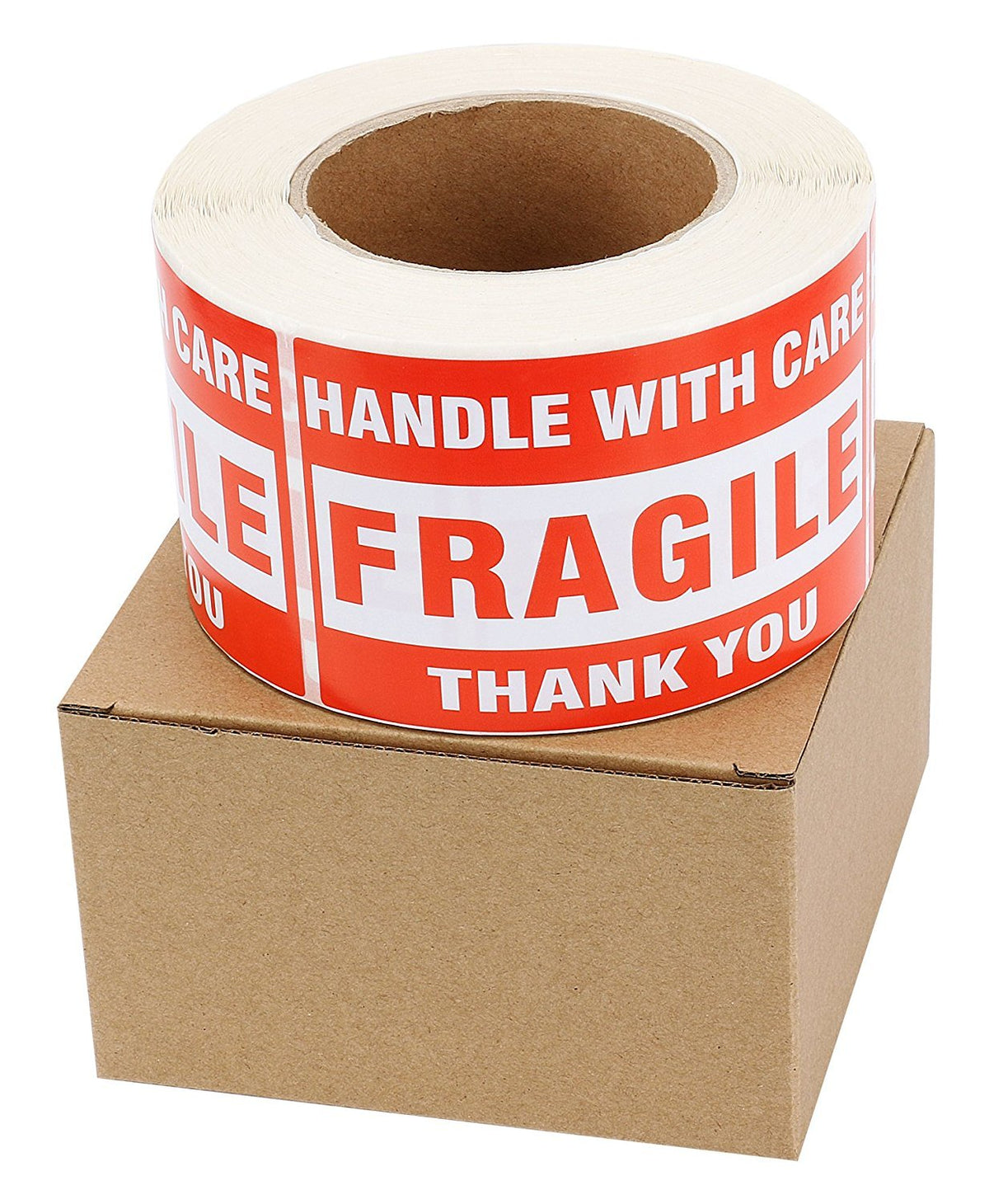 8 Rolls 3'' x 5'' Fragile - Handle with Care - Thank You Shipping Labels Stickers (500 Labels/Roll)