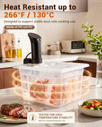 12QT Sous Vide Container BPA-Free with Reinforced Hinged Lid