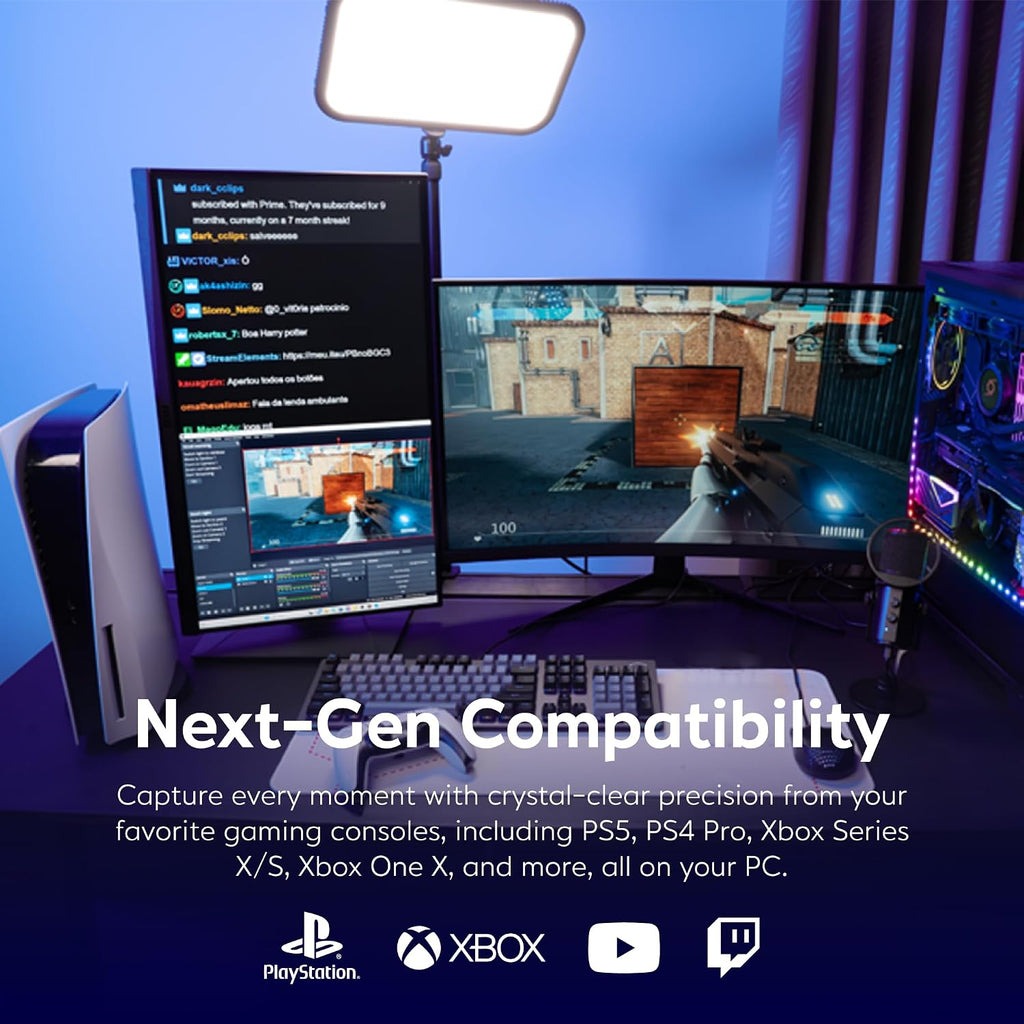 HDMI 2.1 Internal PCIe Capture Card for Streaming and Recording 4K60 with Ultra-Low Latency on PS5, PS4 Pro, Xbox