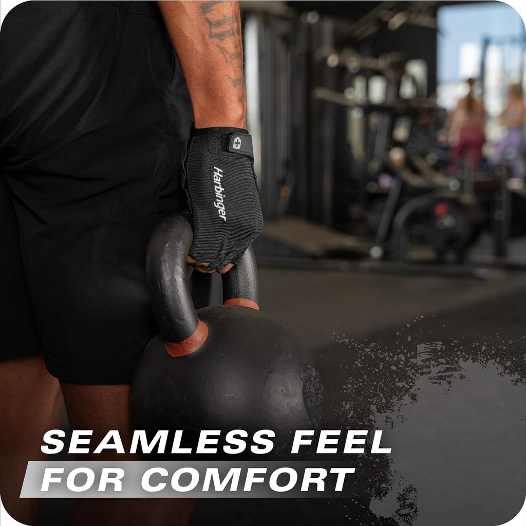 Power Gloves 3.0 - Durable Half Finger Weightlifting Gloves with Adjustable Wrist Closure, Breathable Leather Palm