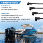 Spark Plug Cable Set for Mercury Marine 4-Cyl Outboard 100-125HP, 4Pcs