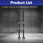 HAWK BROTHER Control Arm, 2 PCS Suspension Kit Rear Lower Rearward Link Rod