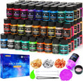 Mica Powder，63 Colors - 10g/Bottle of Natural Pigment Powder for Epoxy Resin，Lip Gloss，Eye Shadow,Car Paint, Dye,Soap