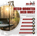 Steel Hitch-Mounted Deer Hoist with Gambrel