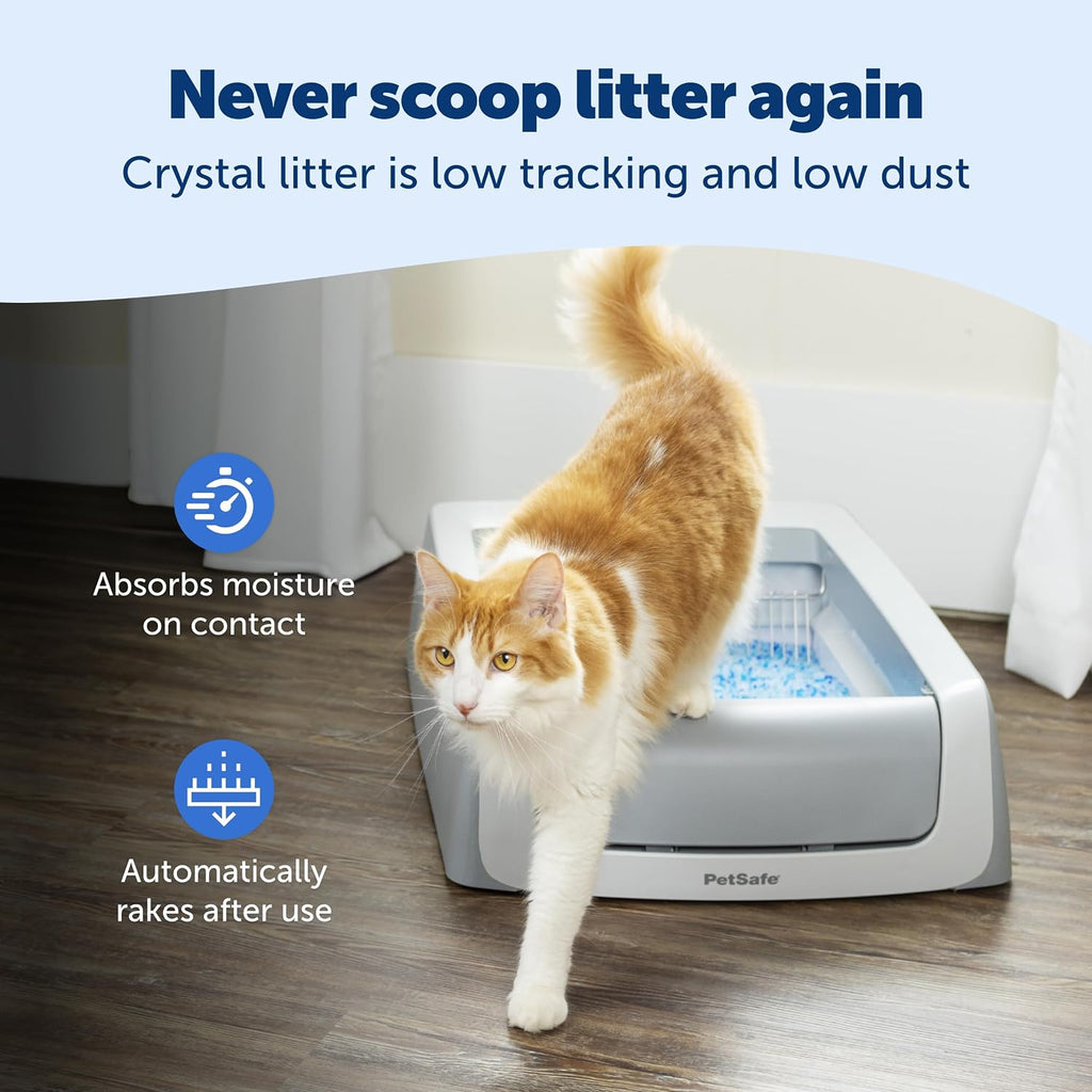 ScoopFree Crystal Pro Legacy Self-Cleaning Litter Box, Uncovered