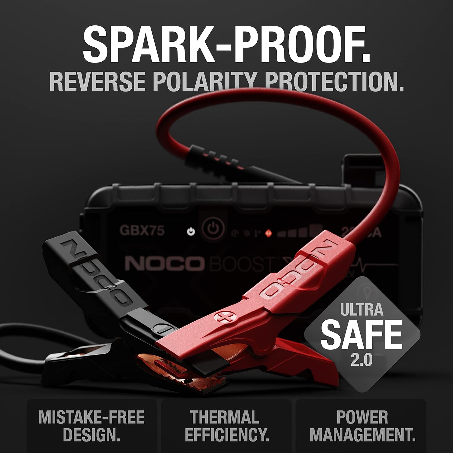 Boost GBX75 2500A UltraSafe Jump Starter, 12V Lithium Battery Booster