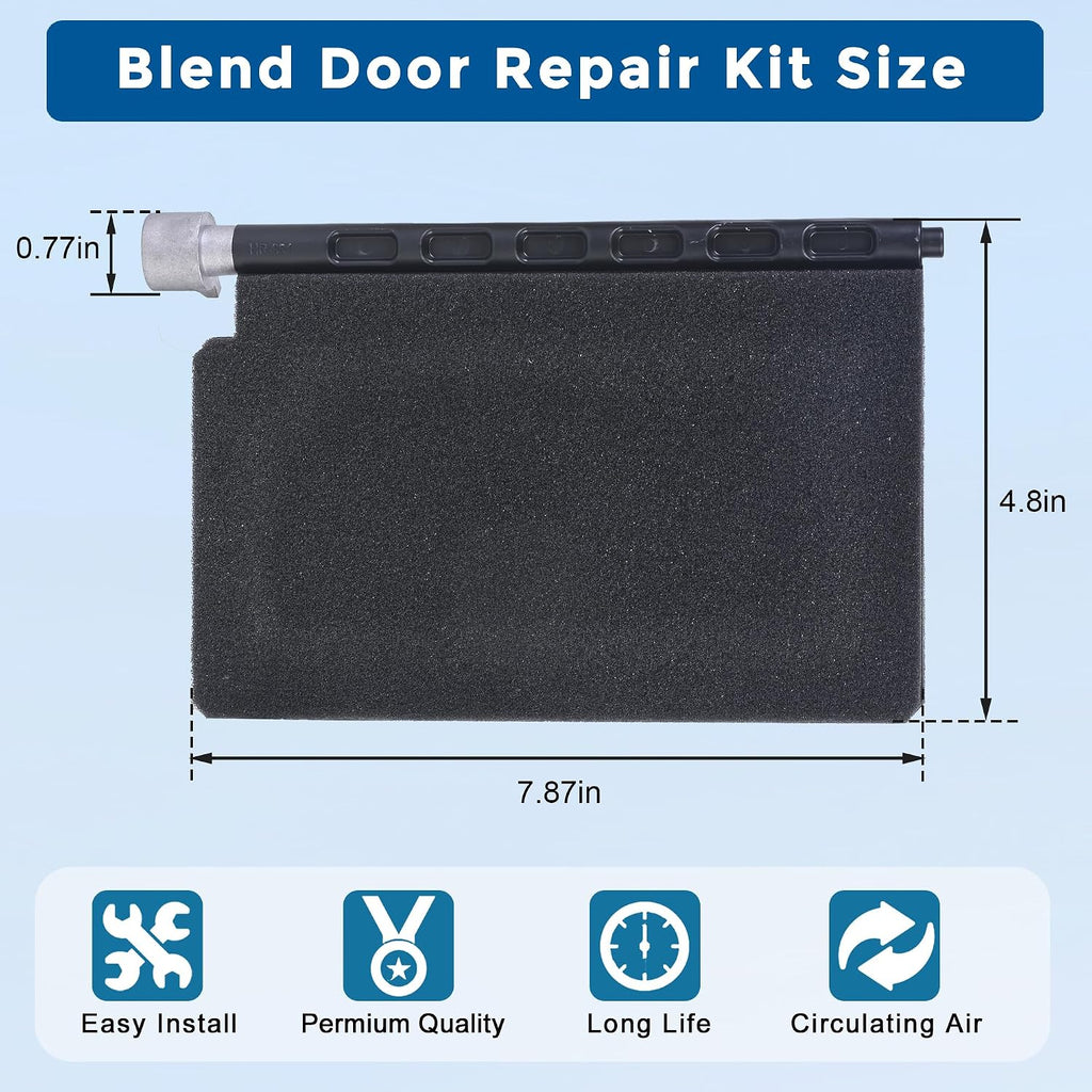 902-325 HVAC Blend Door Repair Kit Compatible with 2002-2010 Dodge Ram 1500 2500 3500 4500 5500 Replaces 68004226AA 68004226AB Recirculation