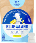 100% Plastic-Free Dishwasher Detergent Tablets, 120ct, Lemon Zest