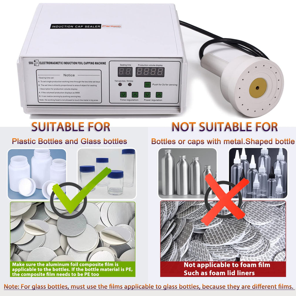 Bottle Cap Sealer, Induction Heat Sealer