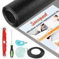 Window Screen and Screen Door Mesh Repair Kit, Black, 48in x 177in