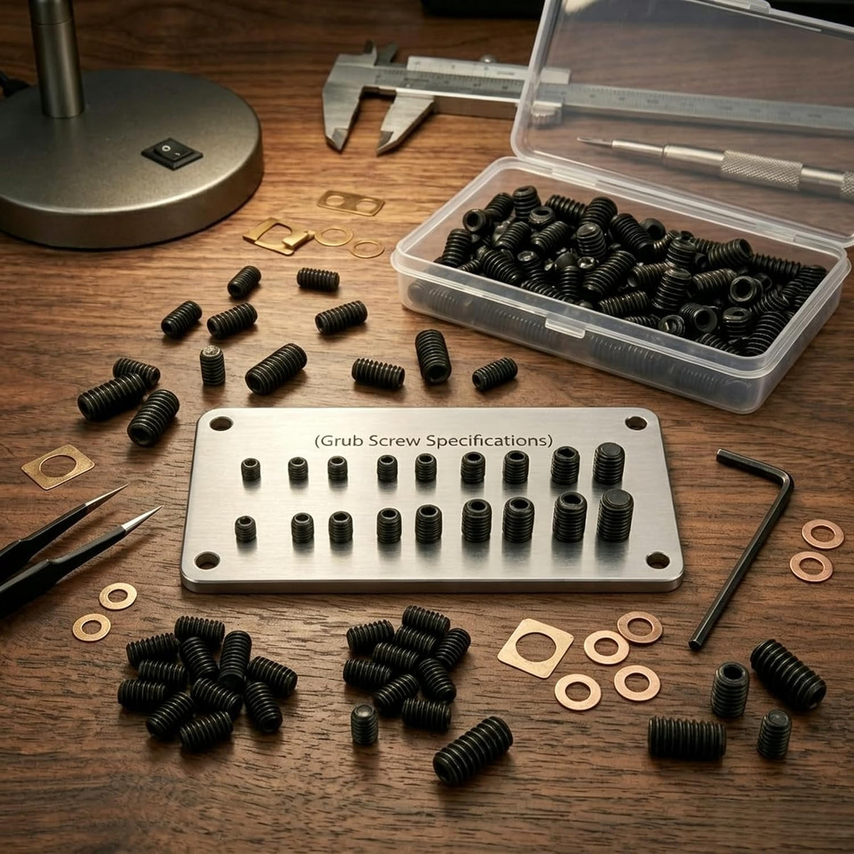 105Pcs Set Screws Assortment Kit, M3 M4 M5 M6 M8 for Daily Needs