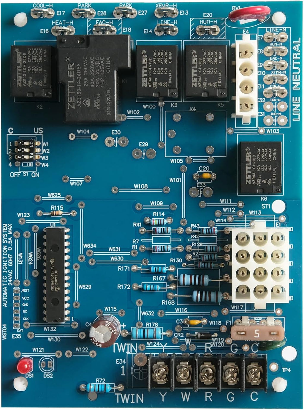 50A55-474 Furnace Control Board Replaces White Rodgers 50A55-3797 , Replacement for Trane Single Stage CNT02891 CNT03797 CNT02789 Integrated Furnace Control, 50A55-474