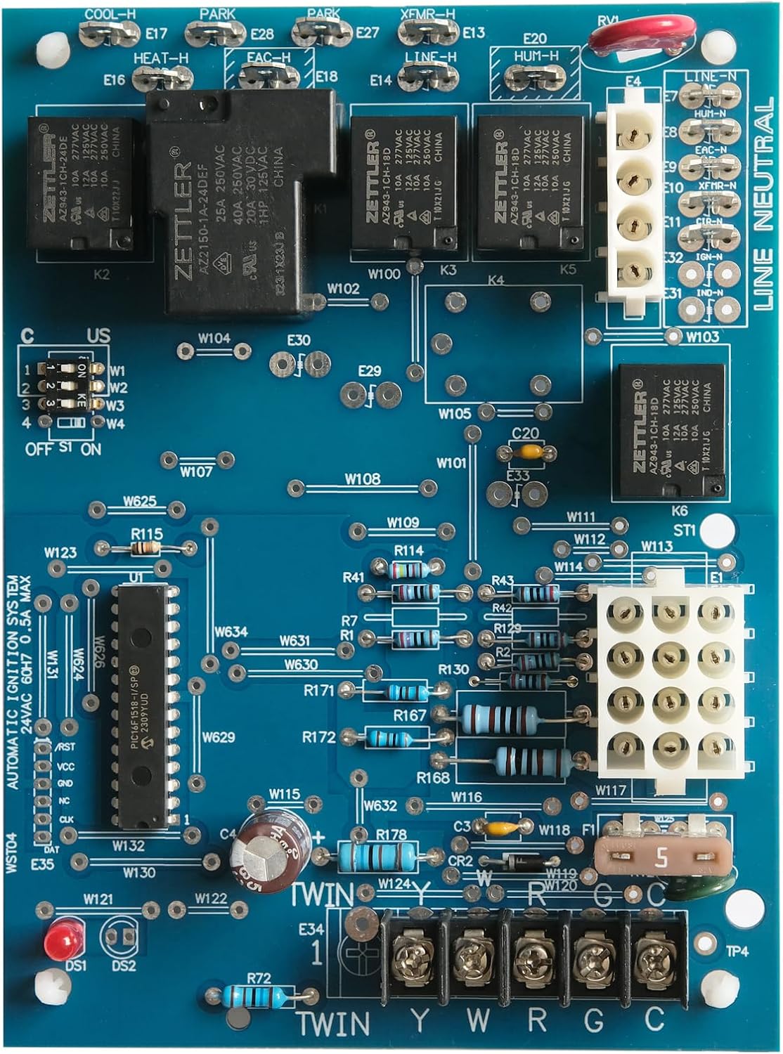 50A55-474 Furnace Control Board Replaces White Rodgers 50A55-3797 , Replacement for Trane Single Stage CNT02891 CNT03797 CNT02789 Integrated Furnace Control, 50A55-474