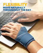Wrist Brace with Soft-Touch Fabric, Breathable Compression Support