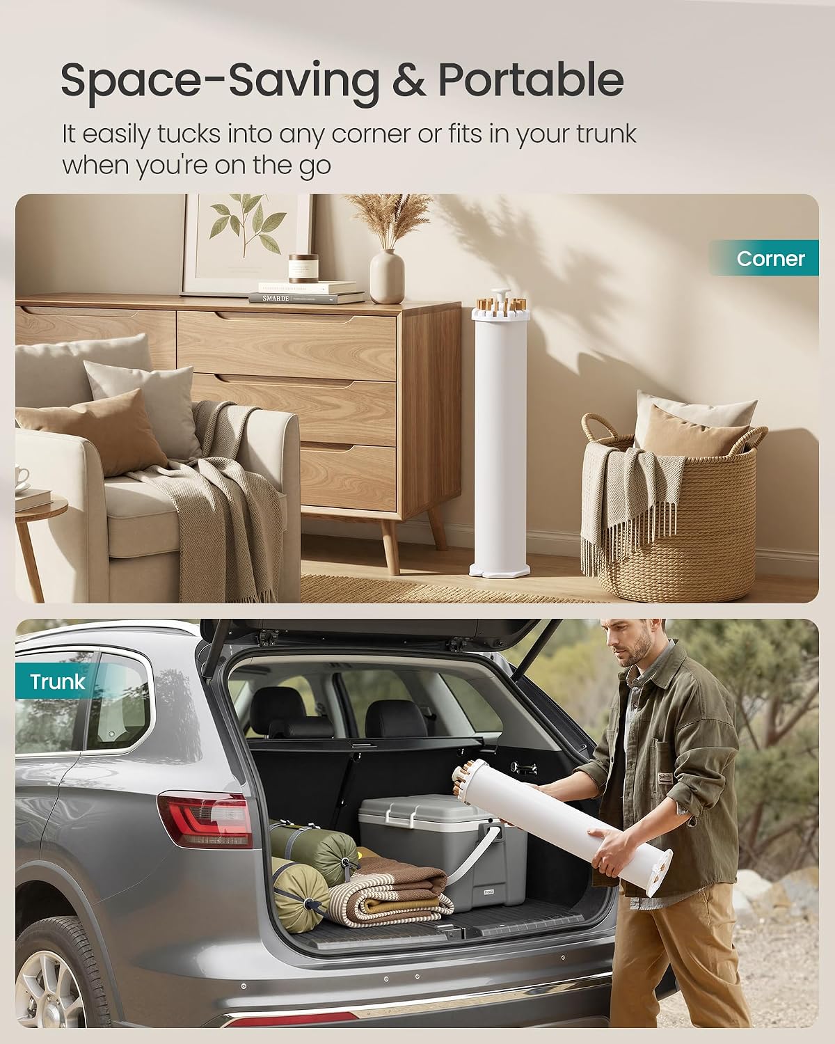 Clothes Drying Rack Foldable, Rotary Tripod Laundry Drying Rack, Rotatable Portable Floor Standing Clothes Airer