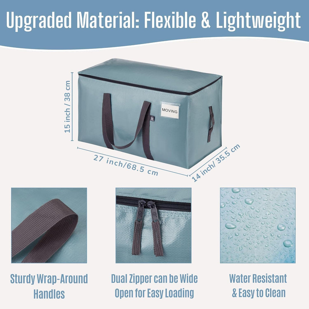4 Pack Heavy Duty Moving Bags, Extra Large Moving Boxes Alternative