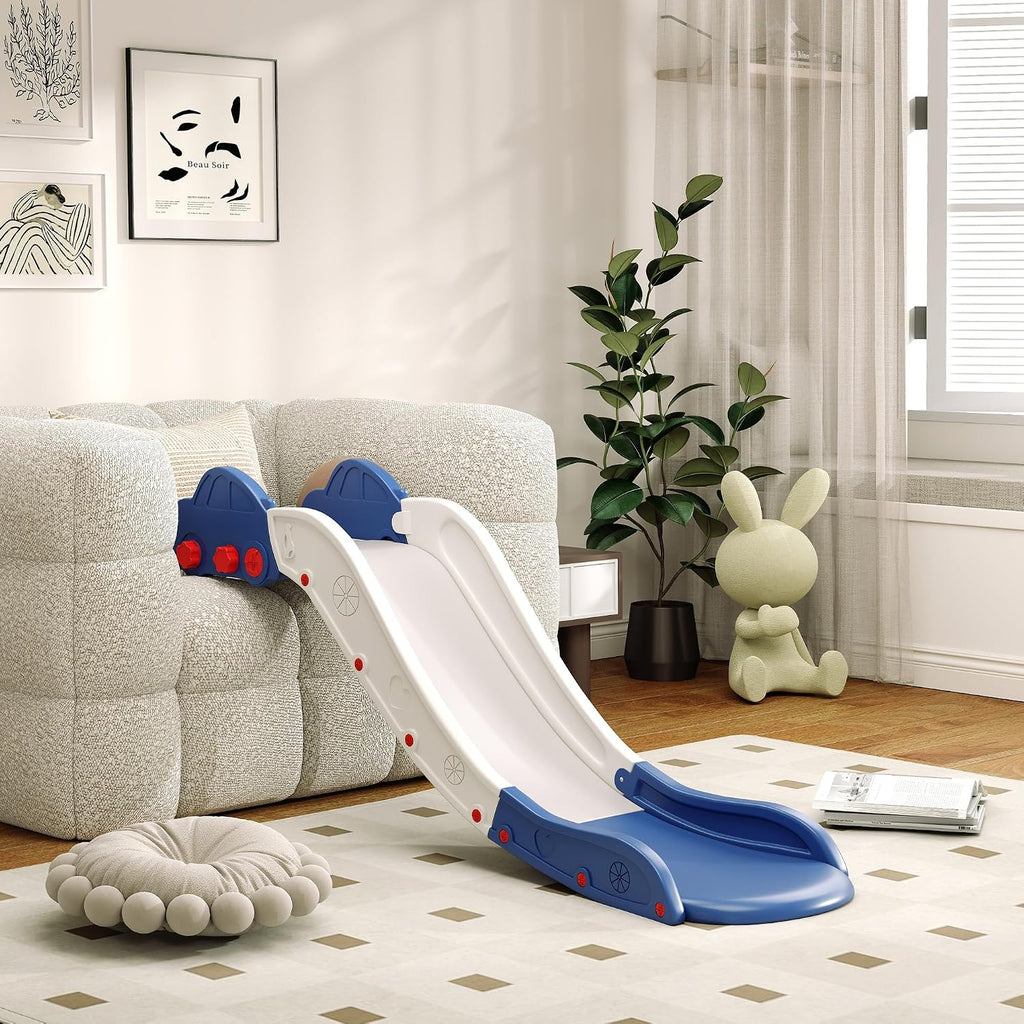 Toddler Slide 63" Extra Long Couch Slide for Bed Sofa – Indoor Slide for Toddlers 18-48 Months, HDPE Safe