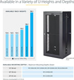 StarTech 12U Wall-Mount Cabinet, 19in, 4-Post, 16in Deep, 198lb (RK12WALHM)