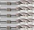 CME Cobalt End Mill, 5/8" x 2-1/2" x 4-5/8", 5/8" Shk, 4 Fl, 5 pcs