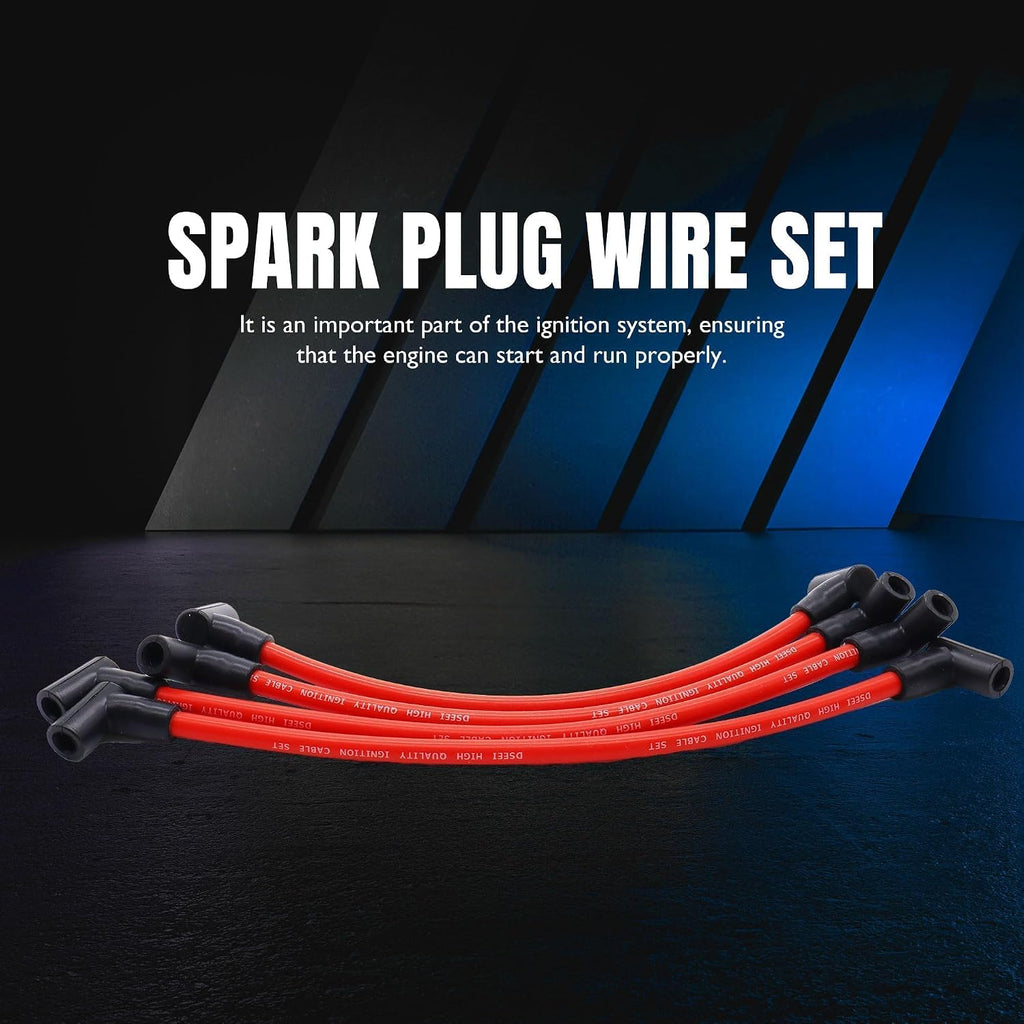 4PCS Marine Spark Plug Wire Set Replacement #18-8839 9-28092