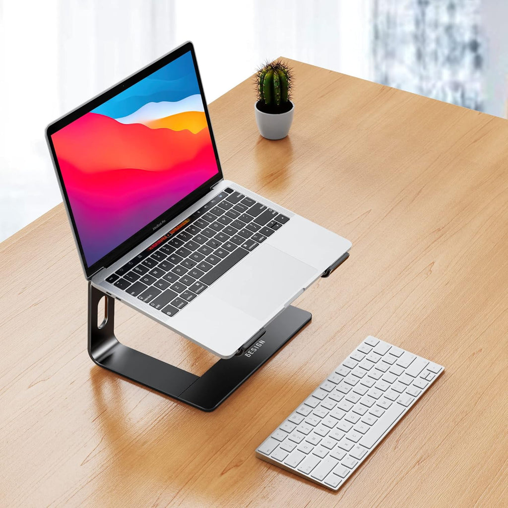 LS03 Aluminum Laptop Stand, Ergonomic Detachable Computer Stand, Notebook Riser, Laptop Mount Compatible with Air