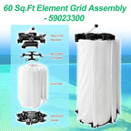 59023300 60 Sq.Ft Element Grid Assembly Replacement for FNSP60 D.E. Filter