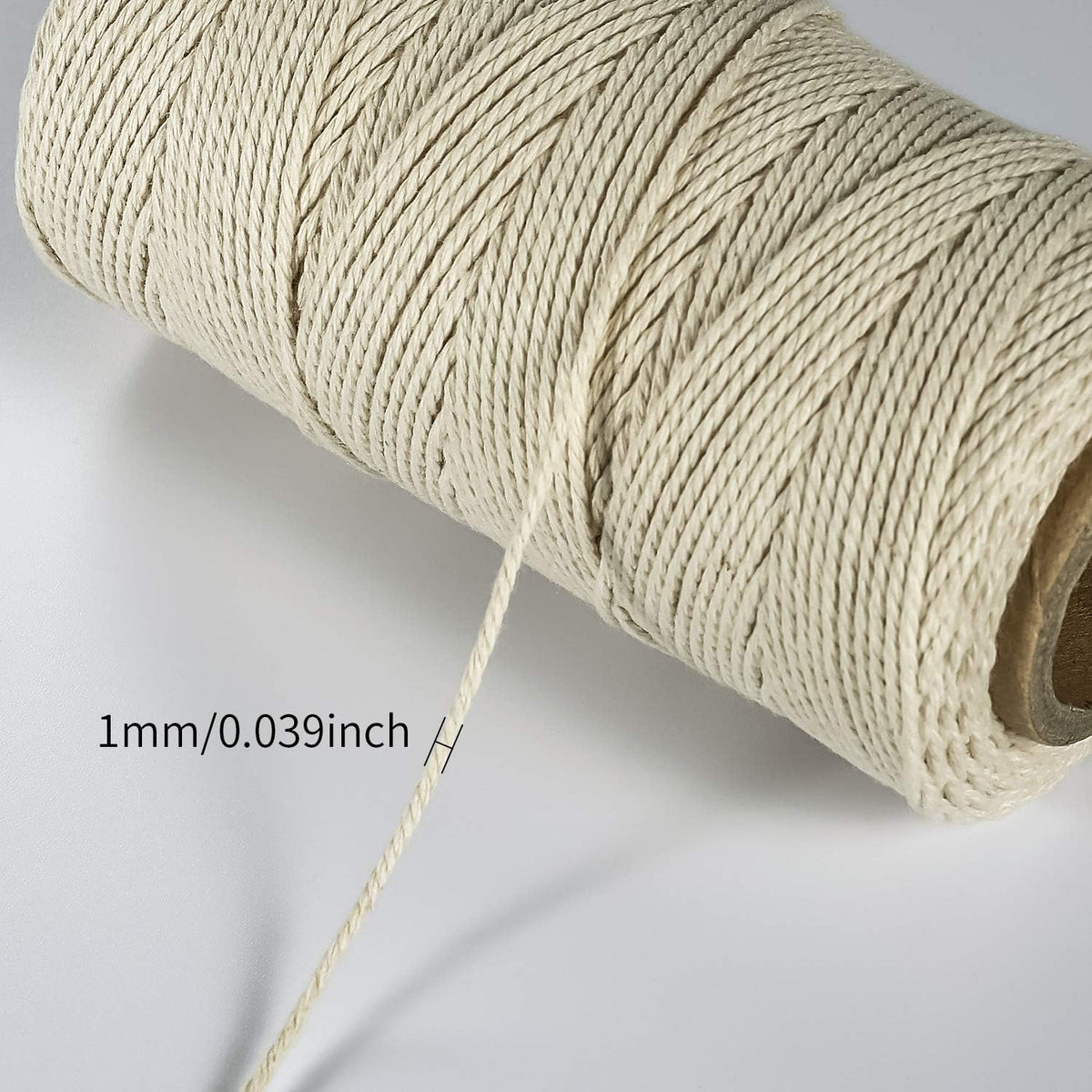 Cotton Butchers Twine for Cooking – 476ft,Beige