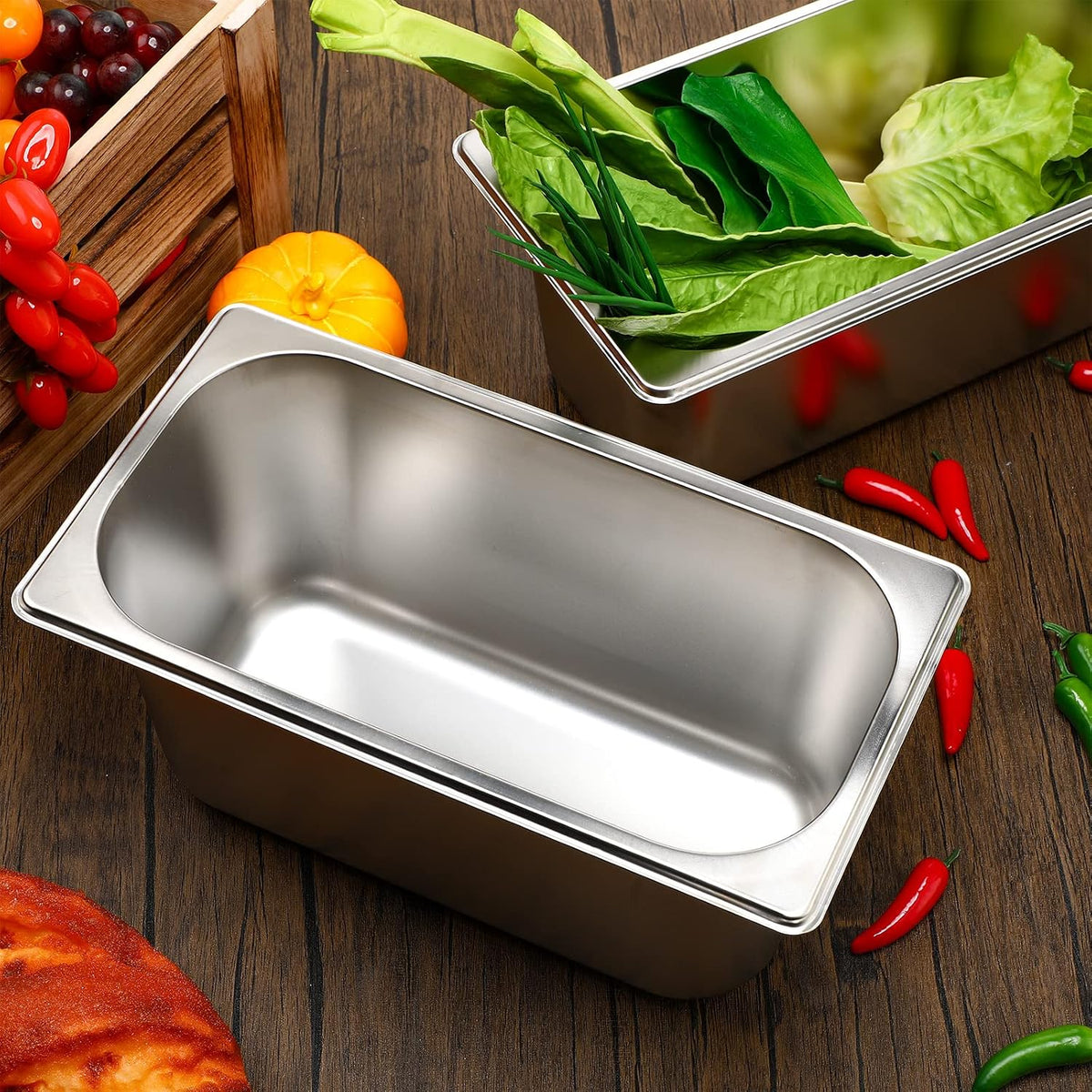 10 Pack Stainless Steel Steam Table Pans