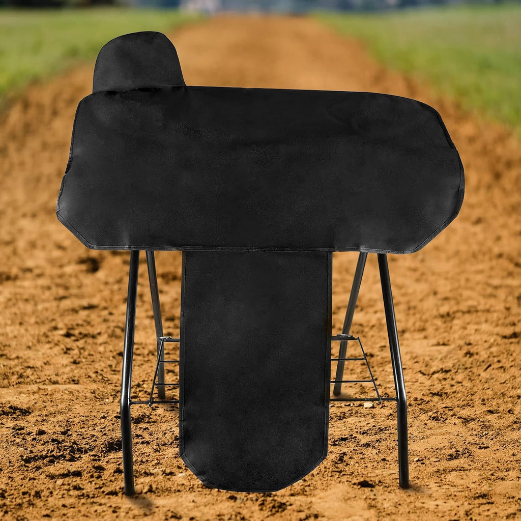 Waterproof Western Horse Saddle Cover with Elastic Straps to Securely Attach Each Corners and Fenders - Fits Most