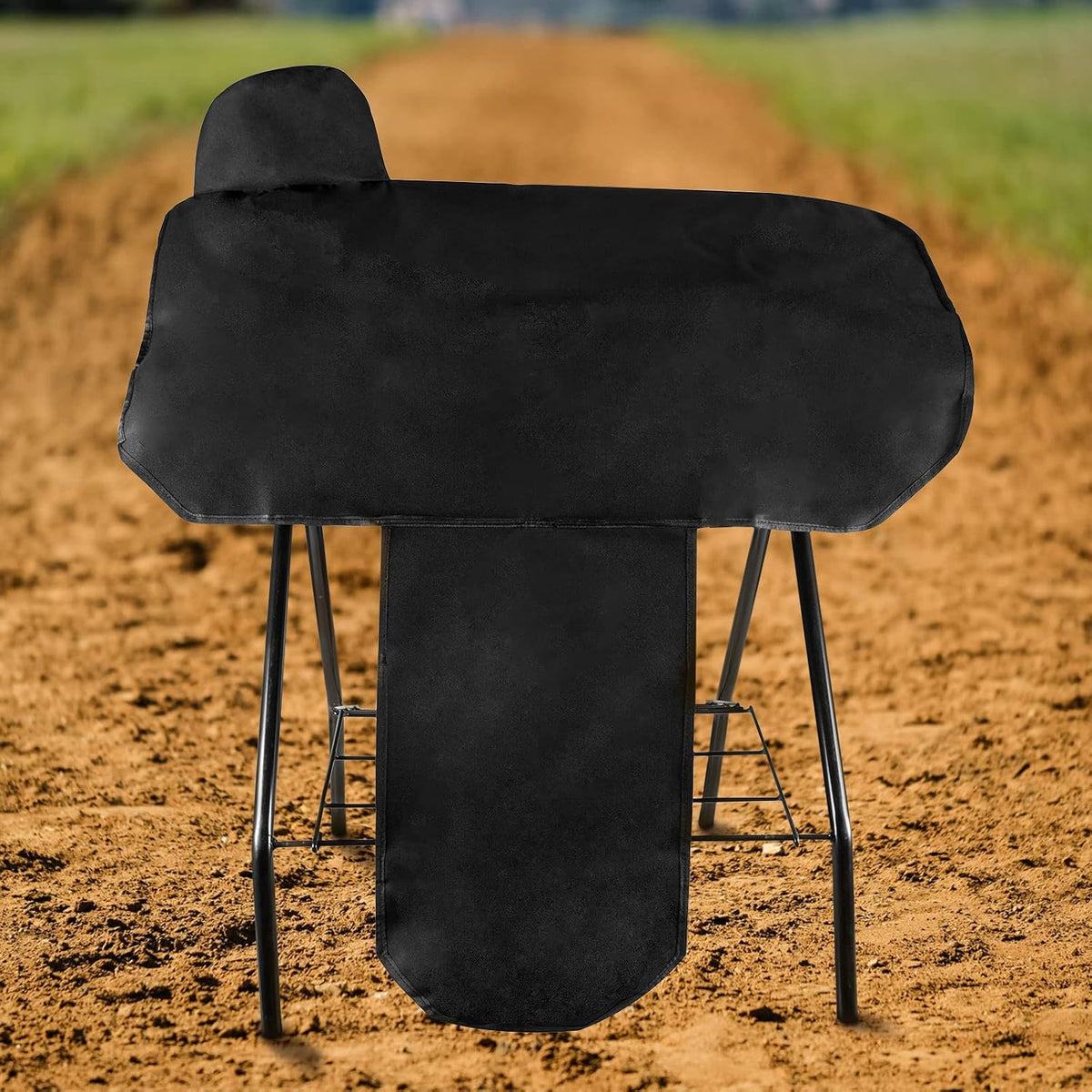 Waterproof Western Horse Saddle Cover with Elastic Straps to Securely Attach Each Corners and Fenders - Fits Most