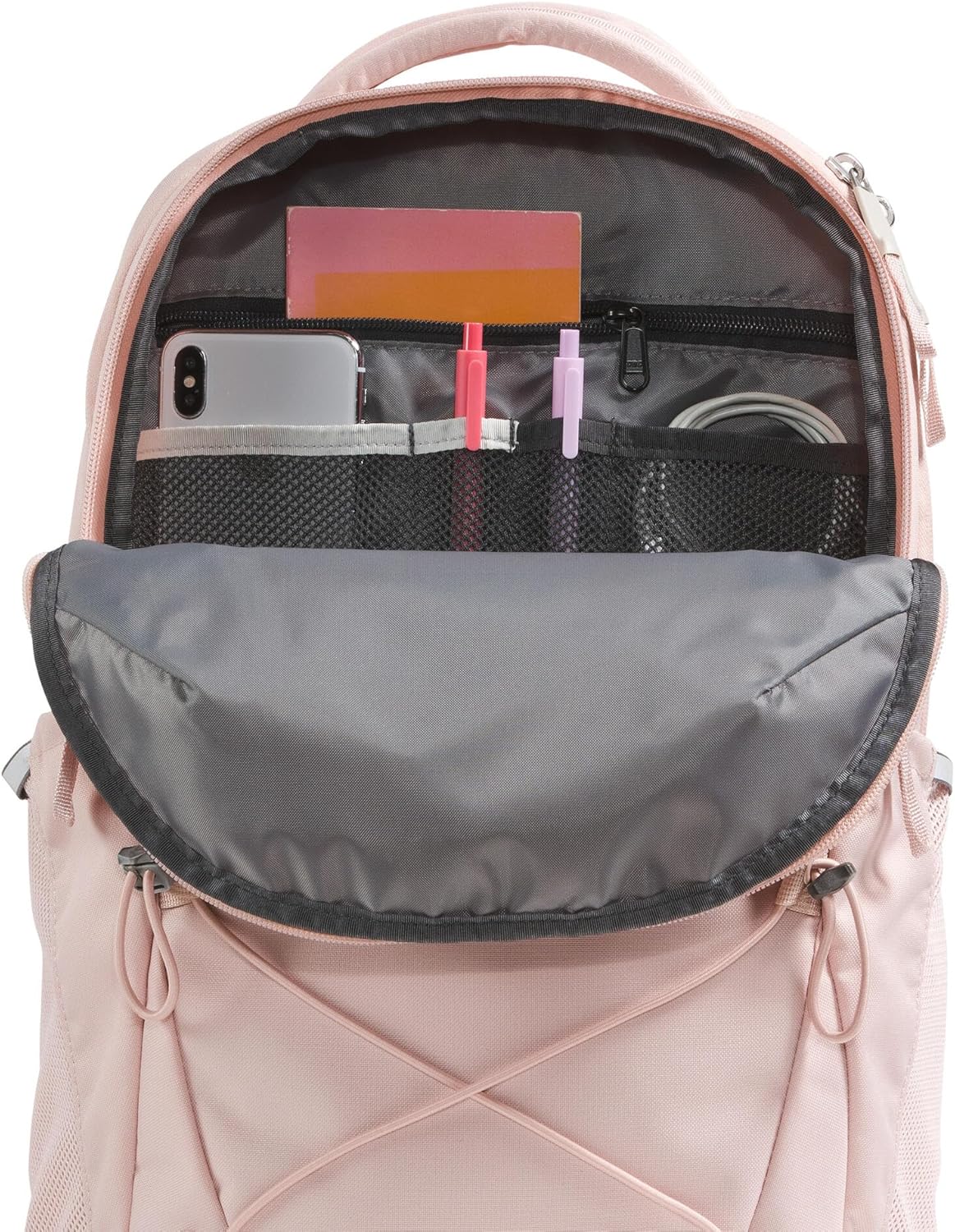 The North Face Women's Jester Everyday Laptop Backpack - Commuter Travel Bag, Laptop Sleeve, Water-Repellent, Pink