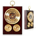 Analog Barometer Hygrometer Thermometer Weather Station, Vintage Wooden Desk Or Wall Analog Barometers for the Home
