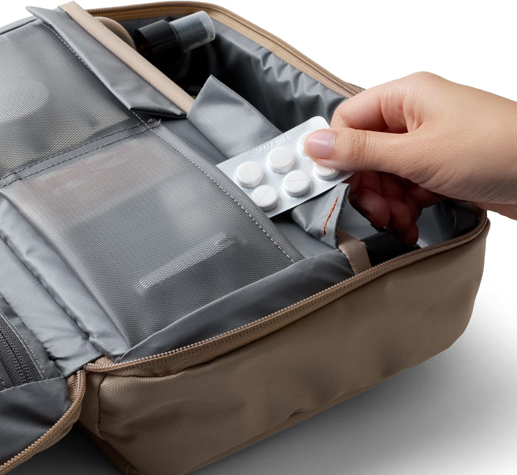 Hanging Toiletry Kit Plus (8 Liter Travel Hanging Toiletry Bag) - Stone