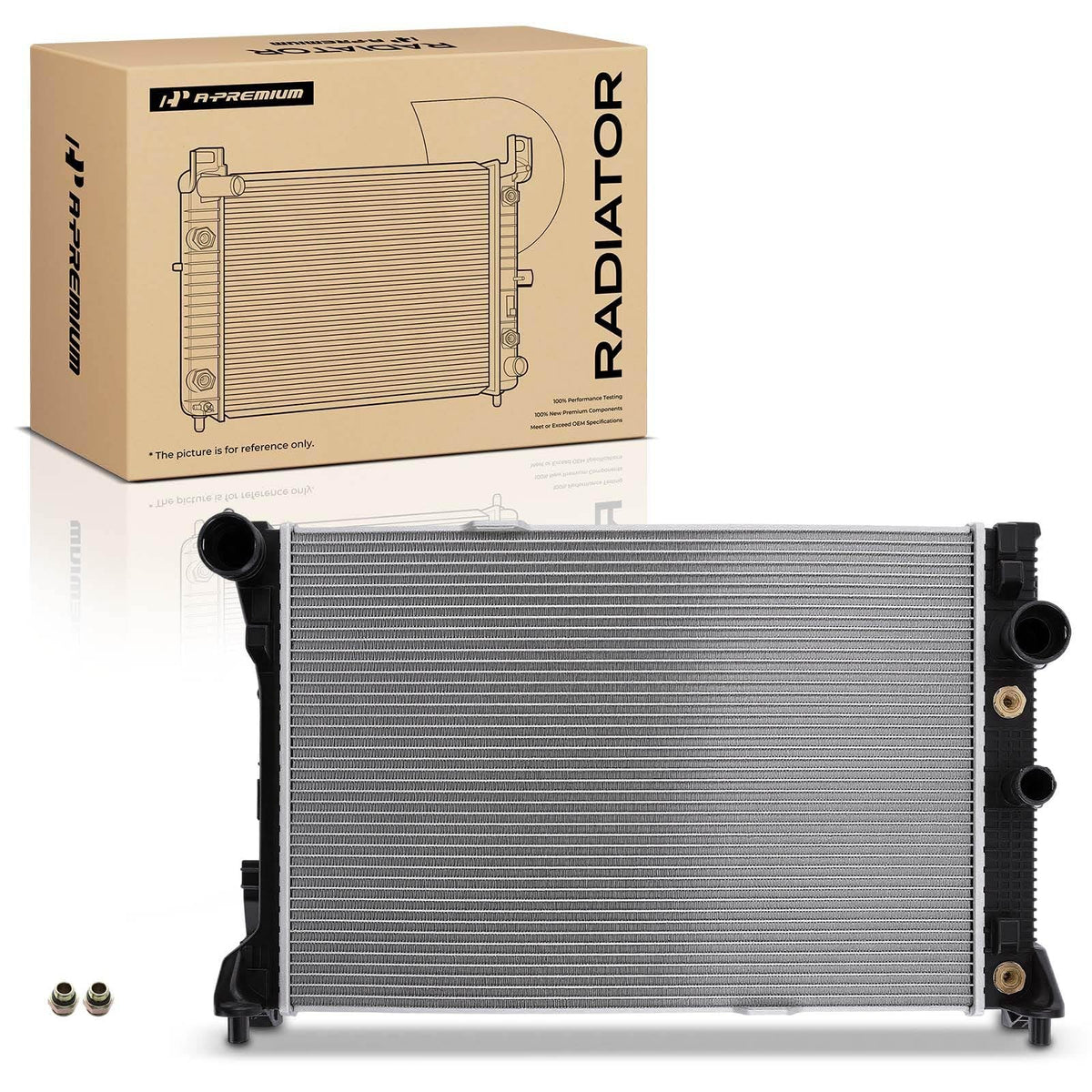 A-Premium Engine Coolant Radiator Assembly with Transmission Oil Cooler