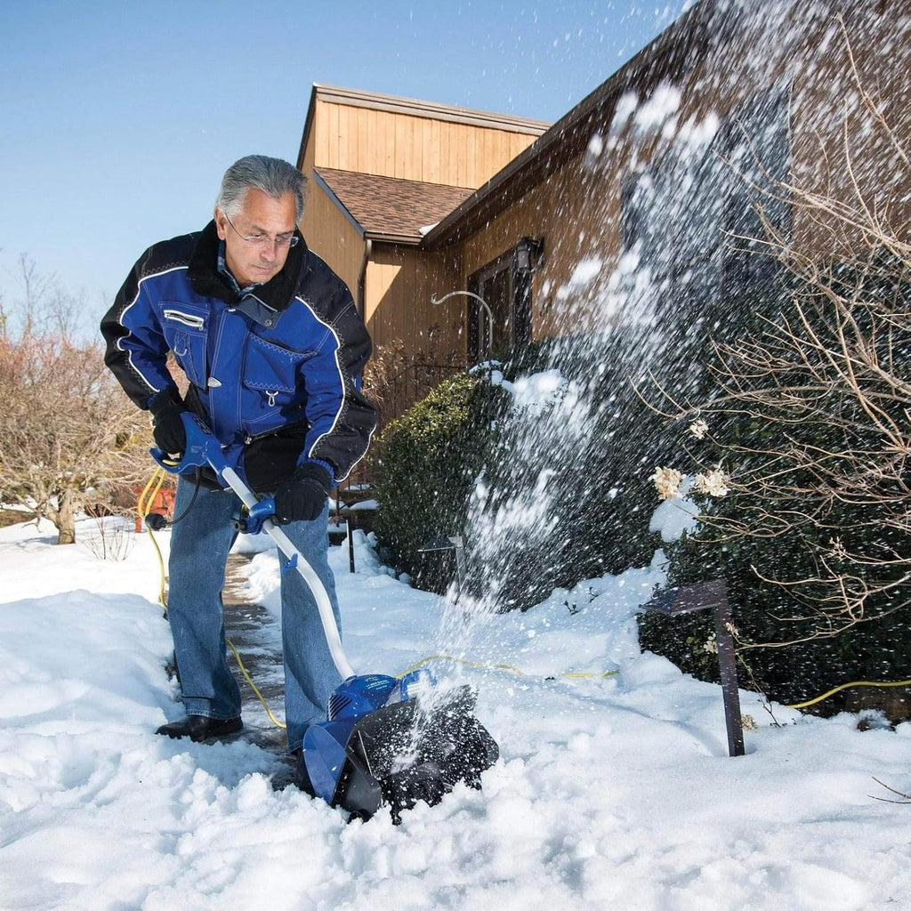 324E Electric Snow Shovel, 10A Motor, 2-Blade Paddle Auger, Adjustable Handle, 2W LED Light, Clears 14-Inch by 6-Inch