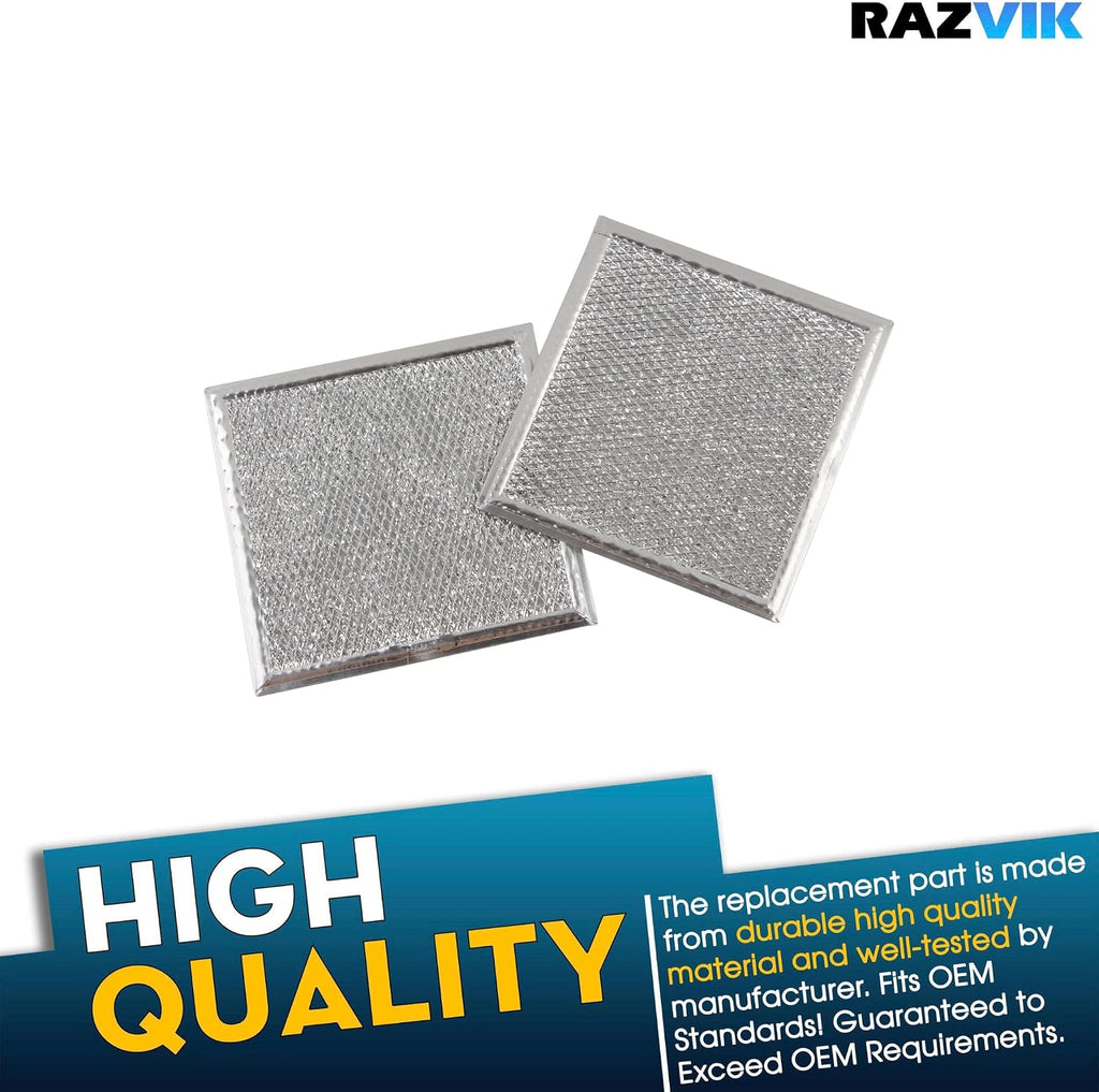 2X Grease Filter Replacement for GE PVM9179DK3WW PVM9179DK4BB PVM9179DK4WW PVM9179EK1ES PVM9179EK2ES PVM9179EK3ES PVM9179EK4ES PVM9179FL2DS PVM9179FL3DS PVM9179SK1SS PVM9179SK2SS Microwave Oven Combo