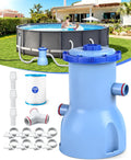 2026 Improved 530 GPH Small Pool Filter Pump | ETL Certified Cartridge Filter Pump for Above Ground Pools | Water