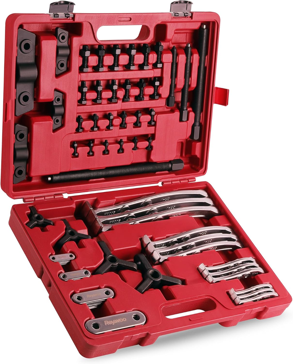 Gear Puller Set, 3" 4" 6" 8" Bearing Puller Kit for Pulley Gear Bearing Flywheel Removal, Cr-V Steel 2 Jaw & 3 Jaw