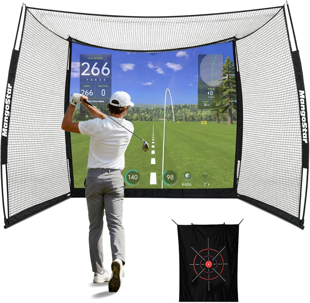 Golf Net, 11x8ft Golf Practice Hitting Net for Indoor Outdoor