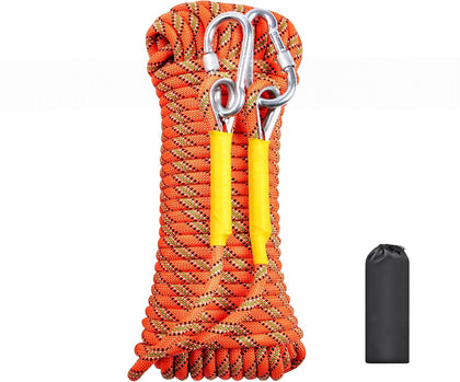 Climbing Rope, Dynamic Rock Climbing Rope, Braided Polyester Arborist Rigging Rope, Escape Equipment in