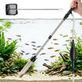 5-in-1 Aquarium Siphon Gravel Vacuum Kit with Fish Net, 3 Heads