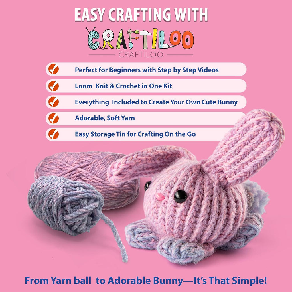 Loom Knitting and Crochet kit for Kids Crochet kit for Beginners Knitting kit for Beginners Knitting Loom Learn to