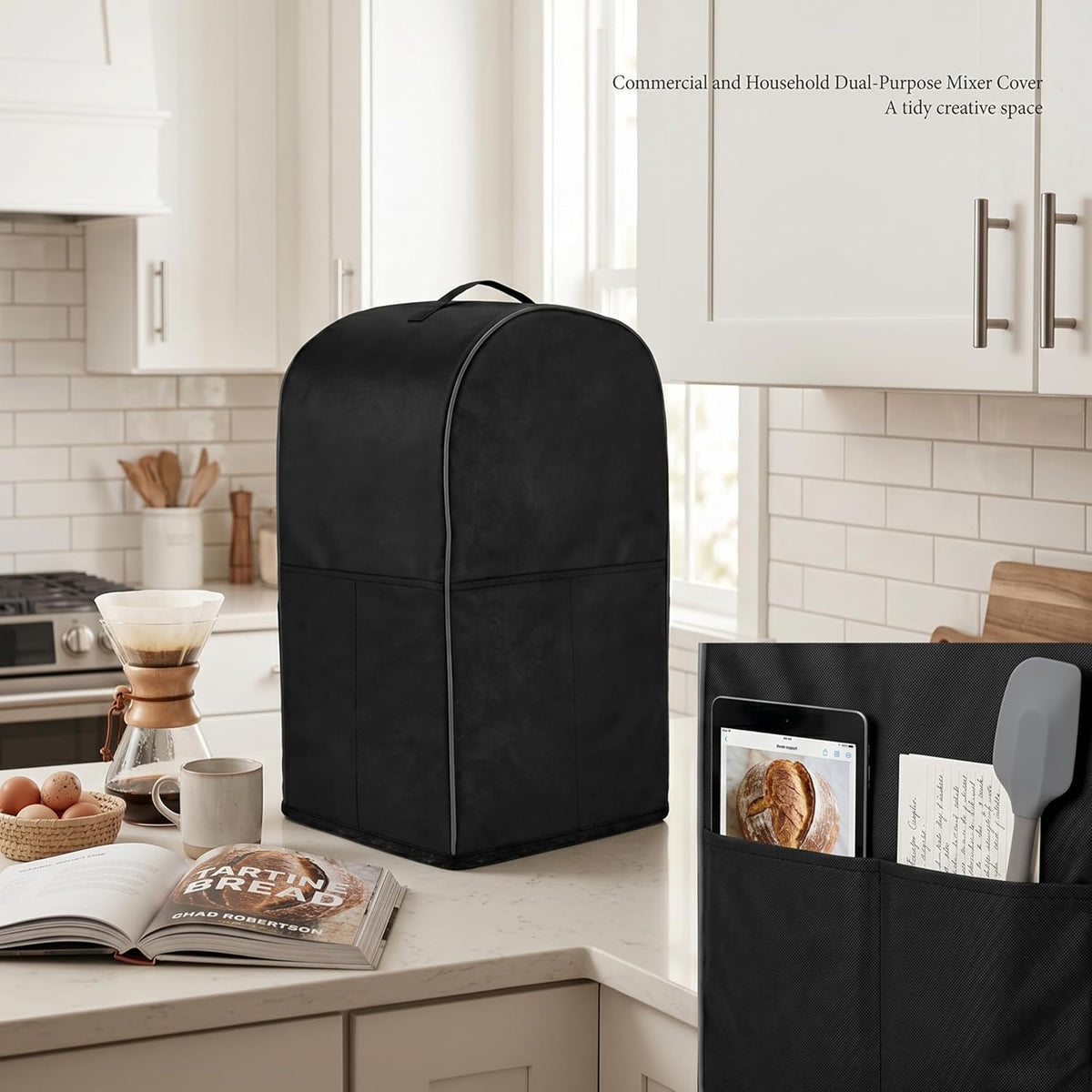 Commercial Stand Mixer Cover for VEVOR 20 Qt, 23"L x 20"W x 31"H Black