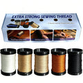 Extra Strong Repair Upholstery Sewing Thread Kit Including 5 Rolls Nylon Thread