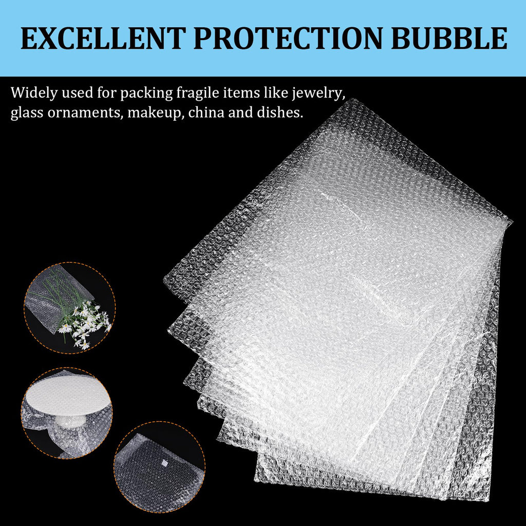14PCS Clear Bubble Out Bags, 18x22" Large Bubble Pouches Wrap Bag